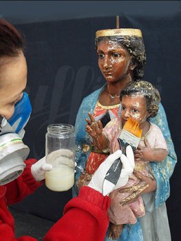 RestauraciÃ³n Virgen PeÃ±a de Francia Salamanca