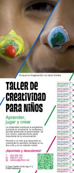 Cartel talleres creatividad uffizzi