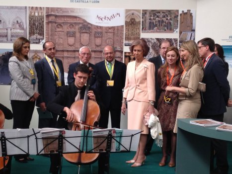 En el stand de la FundaciÃ³n del Patrimonio de Castilla y LeÃ³n